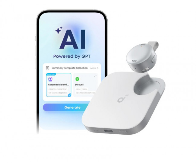 Компактний диктофон зі штучним інтелектом Anker Soundcore Work